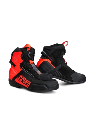 SHIMA EDGE VENTED HOMEM ESPORTIVO BOTAS DE MOTOCICLETA PRETA VERMELHA