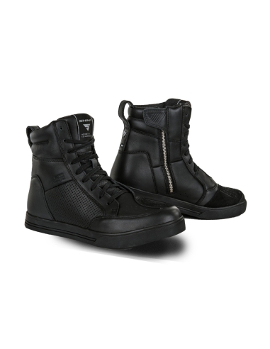 Bota de moto de cuero SHIMA Blake urban Touring negra