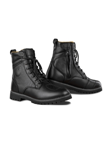 Shima Thomson Urban Bottes en cuir vintage pour hommes Noir