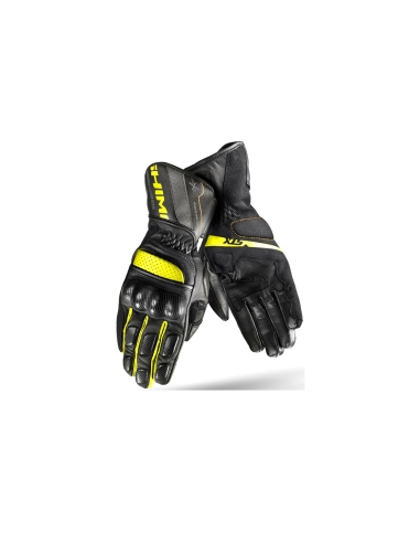 SHIMA STX Men's Black Yellow Fluo Sports Riding Motorcycle Gloves