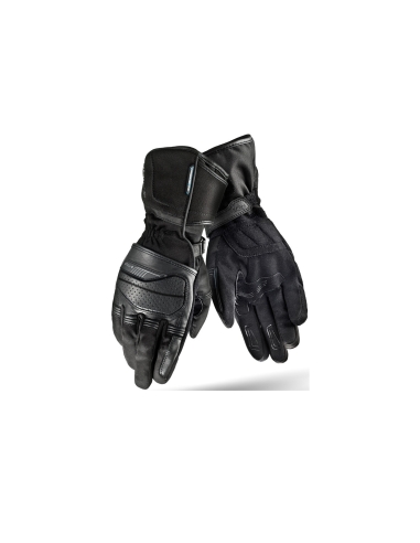 SHIMA D-Tour Gants De Moto En Cuir Pour Hommes Noir