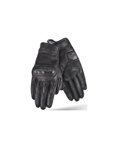 Gants de moto courts en cuir SHIMA Caliber pour hommes, noirs