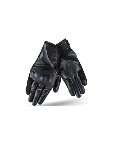 Shima Spark 2.0 Urban Men’s Summer Leather Motorcycle Riding Short Gloves Black