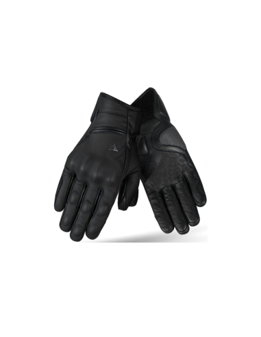 Shadow Tfl Gants de moto courts en cuir pour hommes, classiques, urbains, d'été, noirs