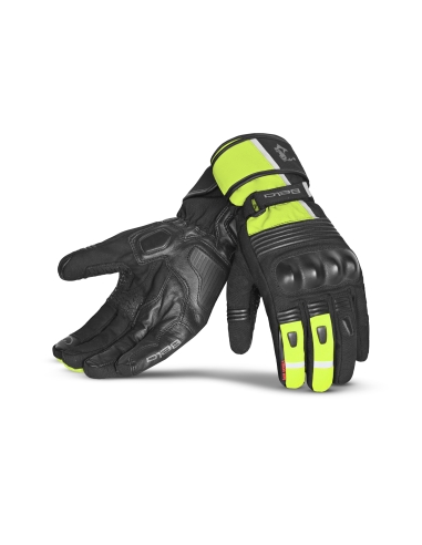 Bela Ice Winter WP Gants Moto Noir/Jaune Fluor