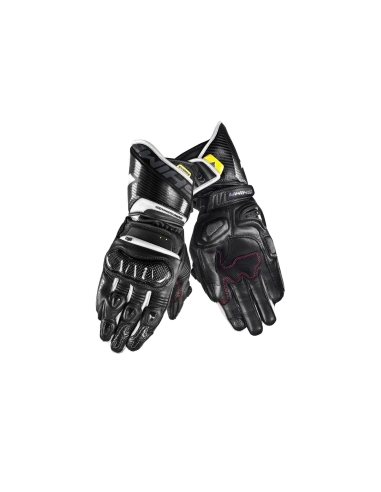 SHIMA RS-2 Luvas de corrida de verão para homem para motos desportivas Preto branco