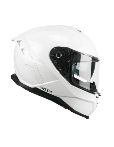 CGM 363 SHOT Race Casque intégral de moto de course blanc