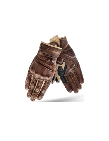 SHIMA Aviator Motorcycle Touring Gloves Light Brown