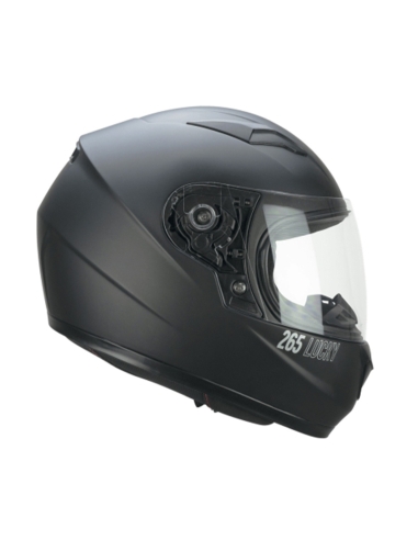 Capacete de moto de turismo CGM 265x Lucky mono preto fosco