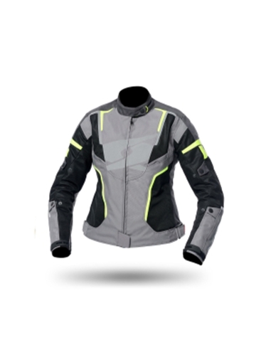 SPYKE - AIRMASTER LADY JACKET BLACK/GRAY/FLUOYELLOW