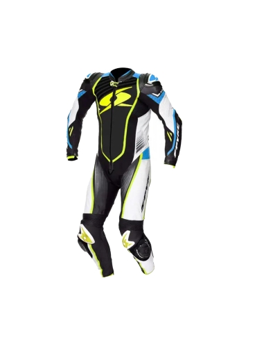 SPYKE - ARAGON RACE 1PC SUIT BLUE/BLACK/FLUO YELLOW