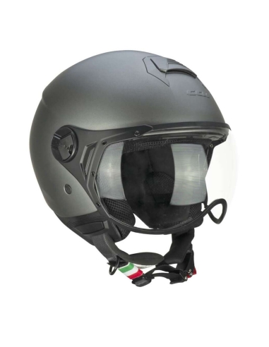 Casco Jet CGM 167A MONO Visiera Lunga Street Wear Jet Jet Antracite Satinato Ece 22.06