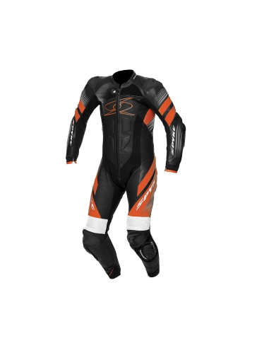 SPYKE - ESTORIL RACE 1PC SUIT BLACK/WHITE/ORANGE