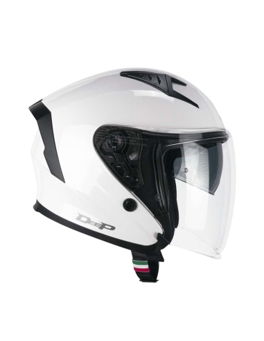 136A DNA MONO Jet  Scooter Touring Helmet White