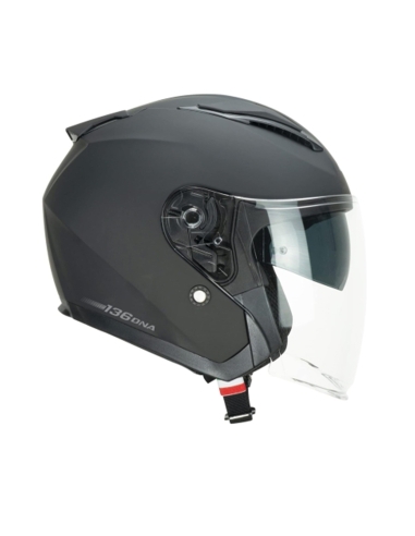 136A DNA MONO Jet Scooter Casco Touring Negro Opaco