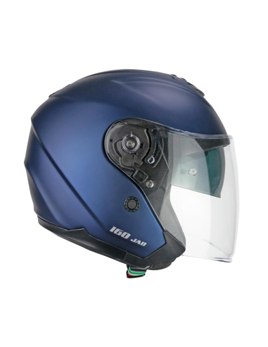 CGM 160A JAD MONO Jet Casco da moto da corsa Blu satinato