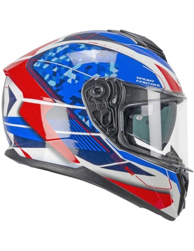 CGM - Casco integrale da moto da corsa 360S KAD RACE grigio verde