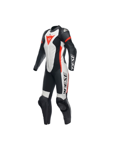 DAINESE - GROBNIK ADY EATHER 1PC UIT PERF BACK  WHITE  FUO-RED