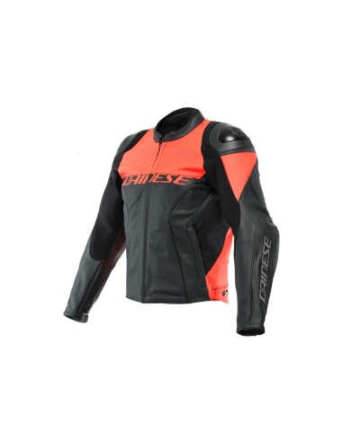 DAINESE - RACING 4 CASACO DE COURO PERF. VOLTAR FUO-VERMELHO