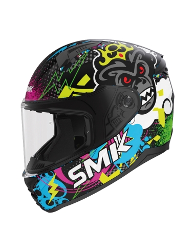 SMK - Bionic Kid Chimpz Cascos Decorado Mate(MA264)