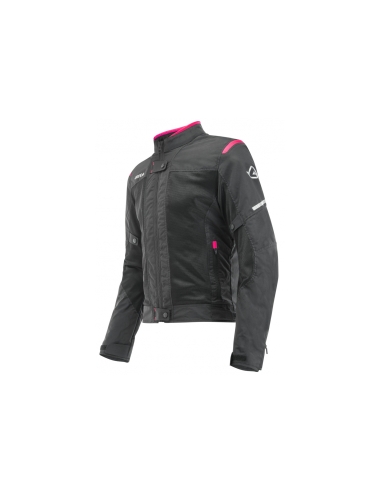 ACERBIS - Chaqueta Ce Ramsey Vented Lady Negro/Rosa