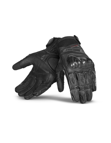 Bela Rocket Short Gants de moto Noir/Gris