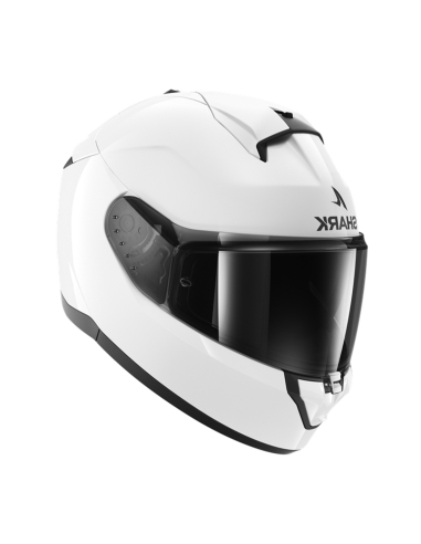 Shark ridill 2 blank white azul full face racing motorbike helmet