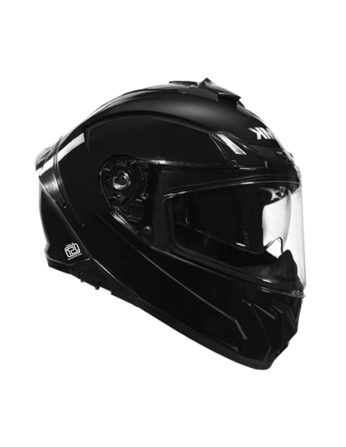 SMK Typhoon Gloss Black Casque intégral de moto sportive (GL200)