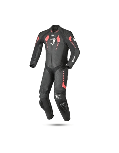 Bela Rollover Kids 1Pc Motorcycle Leather Suit Black/Red