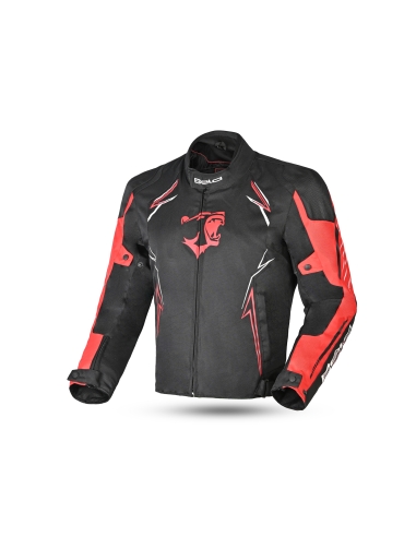 Bela Panther Veste Moto Homme Noir/Rouge