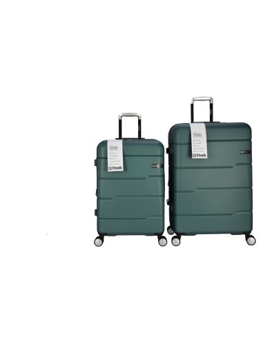 Unik Vigo Bottle green Lightweight Four wheel Traveling 3 Piece Suitcase Bags Set