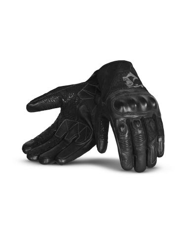 Bela Titan Denim Gants Moto Noir