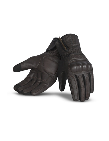 R-TECH - Guantes Piel Dynamic Marrón