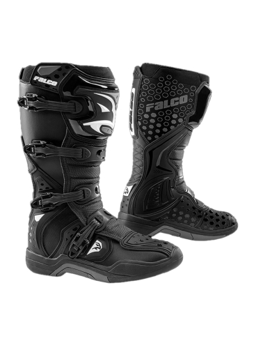 Falco Level 2 Black Dula Sports Adventure Motorcycle Racing Boot