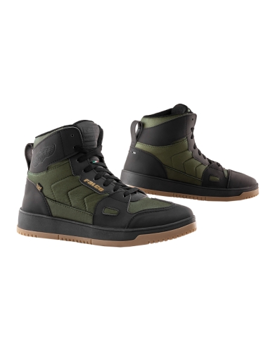 Sapatos de moto para equitação urbana Falco Harlem Army Green