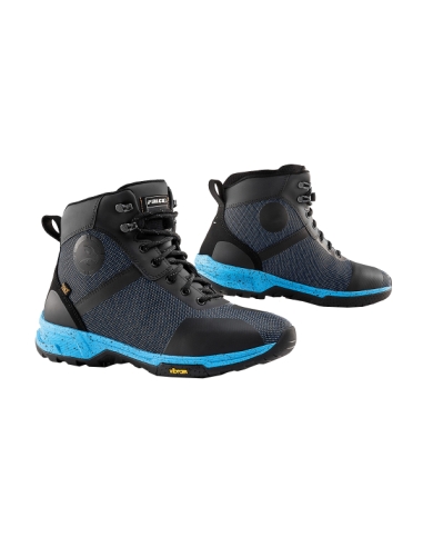 Falco Hyke Black/Cyan Dual Sports Motorbike Boots