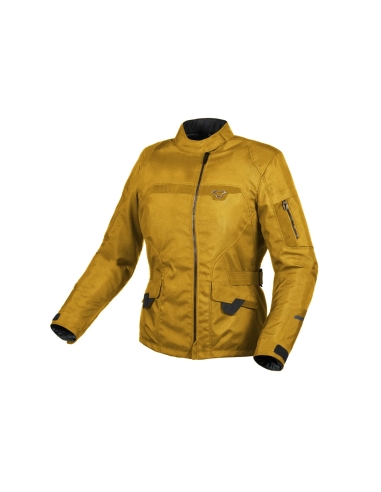 Macna Evora impermeable Chaqueta textil de mujer Ochre yellow