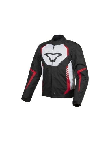 Macna Tazar chaqueta textil impermeable Black/white/red