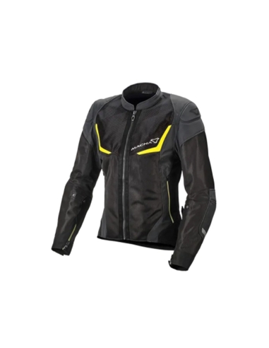 Macna Orcano Chaqueta textil Lady Black/Night eye/fluo yellow