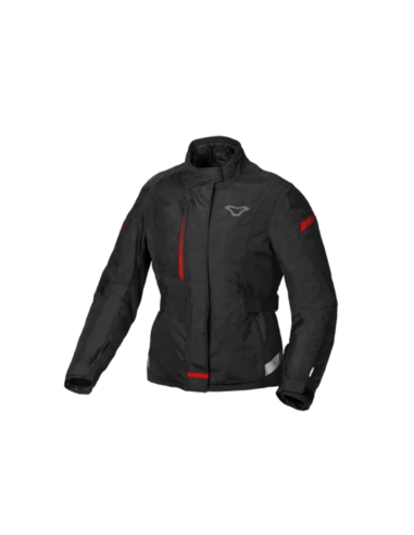 Macna Nivala waterproof textile jacket Women Black/red