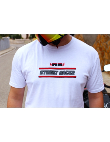 Riderstyle -Camiseta Helmet Rs – “Street Racer” Blanco