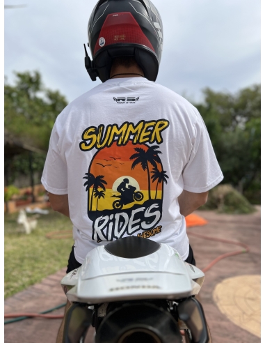 Riderstyle -CamisetaSummer Rides – “Street Racer” Blanco