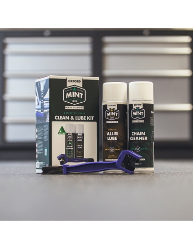 OXFORD - Mint Motorcycle Chain Clean & Lube Kit