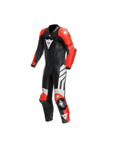 DAINESE - UGEO 3 PERF. D-AIR® 1PC LEATHER SUIT BACK  FUO-RED  WHITE