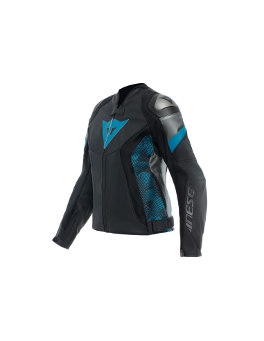 DAINESE - VESTE EN CUIR AVRO 5 FEMME DOS ANTHRACITE