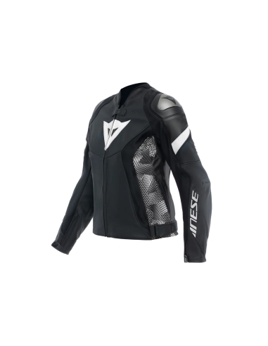 DAINESE - AVRO 5 LEDERJACKE FRAU RÜCKEN WEISS