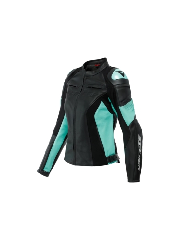 DAINESE - RACING 4 ADY LEATHER  JACKET BACK  ACQUA-GREEN