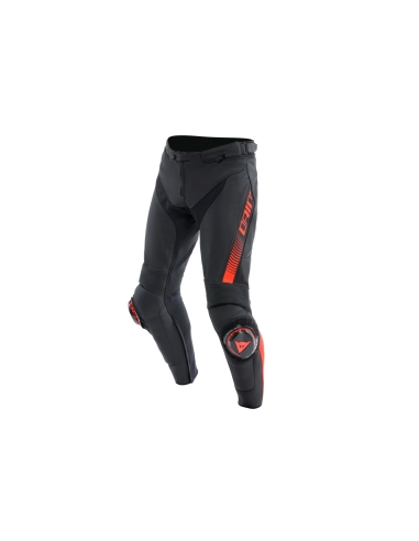 DAINESE - PANTALONE IN PELLE SUPER SPEED BACK ROSSO-FUO