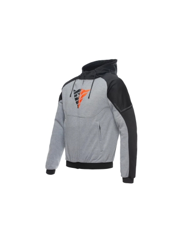 DAINESE - DAEMON- HOODIE  EANGE-GRAY  BLACK  RED-FUO