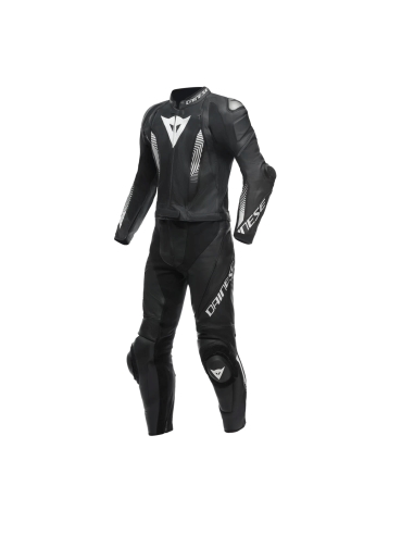 DAINESE - AGUNA 2PC LEATHER SUIT  BLACK WHITE